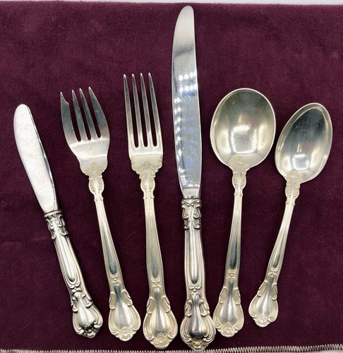 6pc gorham chantilly sterling - 6pc,