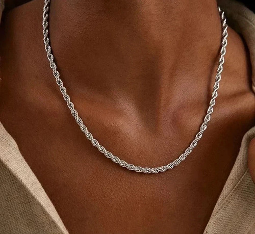 4mm diamond cut - 4mm, 925