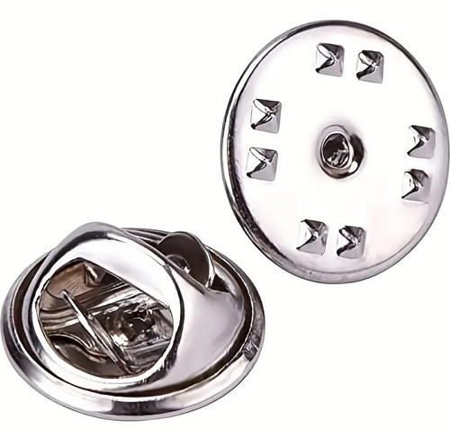 Silver metal pin backs - pin,