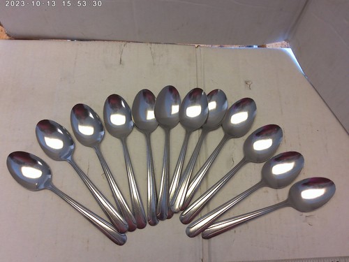 Stainless steel teaspoons - stainless,